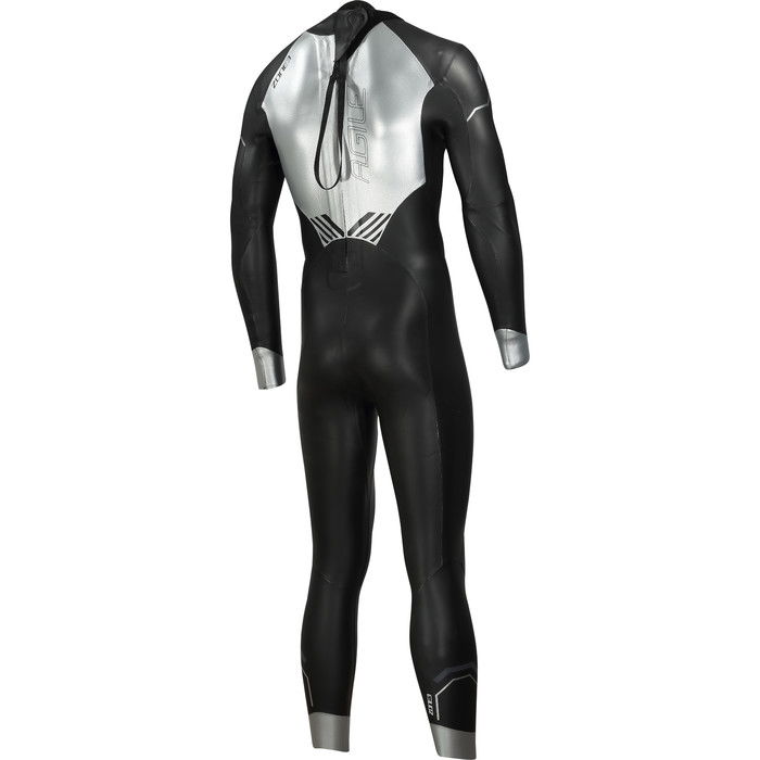 2024 Zone3 Mens Agile Swim Wetsuit WS21MAGI116 - Black / Silver / Gunmetal